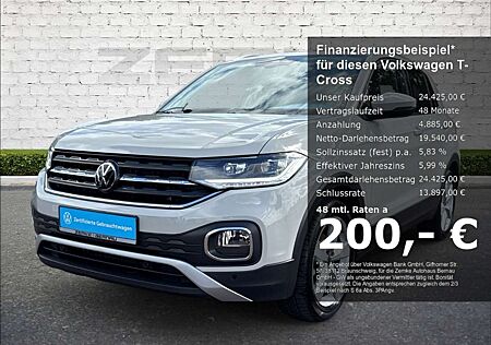 VW T-Cross Volkswagen 1.0 TSI DSG Style OPF Navi Digitales Cockpit LED S