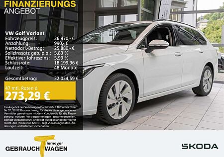 VW Golf Variant Volkswagen 2.0 TDI DSG STYLE LED KAMERA NAVI