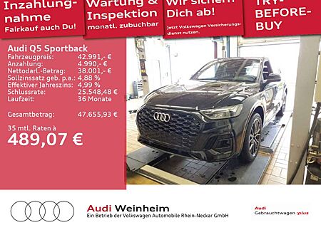 Audi Q5 45 TFSI Black S-Line Head Up S-Sitz