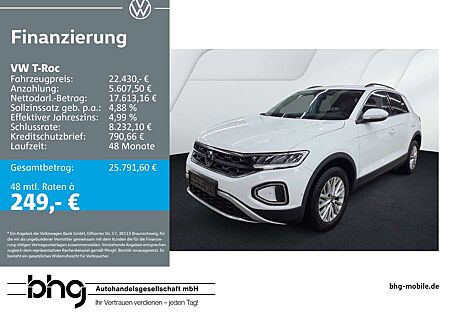VW T-Roc Volkswagen Life 1,0 TSI OPF 6-G-Schaltg