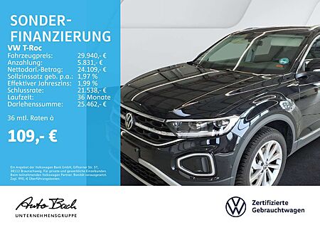VW T-Roc Volkswagen 1.5 TSI DSG Style, Navi, LED, AHK, Park As