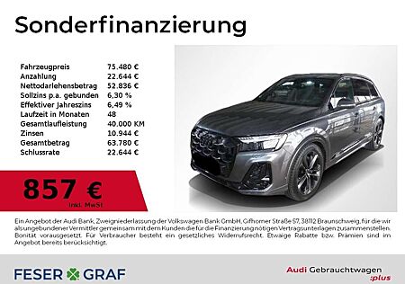 Audi Q7 50 TDI S Line 7Sitze,Pano,AHK,HDMatrix,Sitzbel,Sta