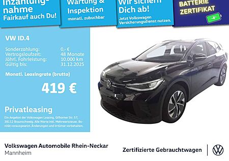 VW ID.4 Volkswagen Pro 210kW GAR 2030 Navi Pano IQ Light Wärme