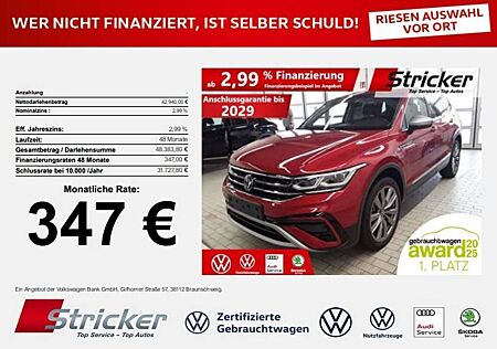 VW Tiguan Allspace Volkswagen Elegance 2.0TDI 4M 348,-ohne Anzahlung 7-Sitzer A