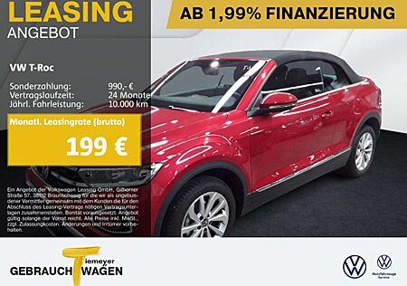 VW T-Roc Volkswagen Cabrio 1.0 TSI STYLE LM17 LED+ NAVI KAMERA