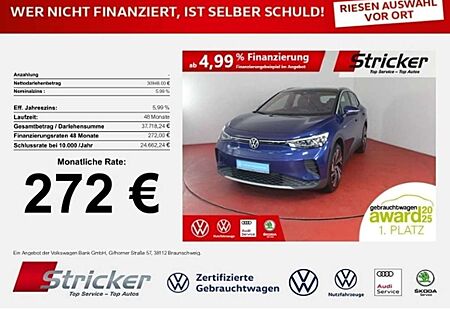 VW ID.4 Volkswagen Pro Performance 150/77 272,-ohne Anzahlung Navi K