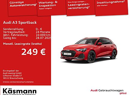 Audi A3 S line 30TFSI MATRIX KAM AHK NAV