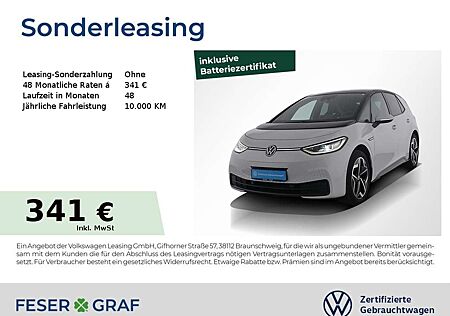 VW ID.3 Volkswagen Pro Performance Navi Pano R-Kamera LM SiHz