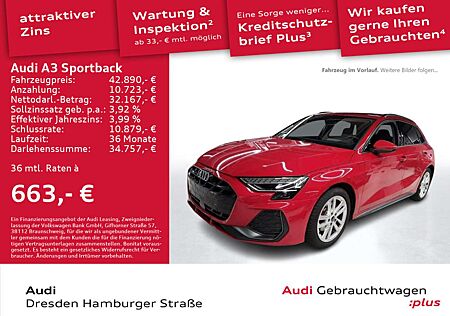 Audi A3 35 TDI S line LED Navi Standhz.