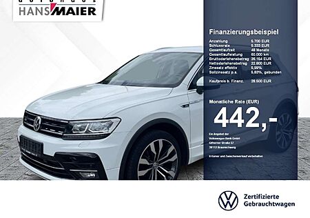 VW Tiguan Volkswagen High. 4Mot. TDI R-Line DSG AHK Leder