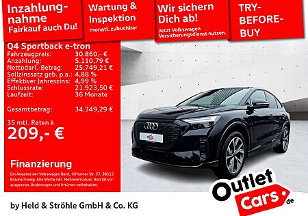 Audi Q4 e-tron Q4 Sportback advanced Black 40 e-tron 20 ACC NAV