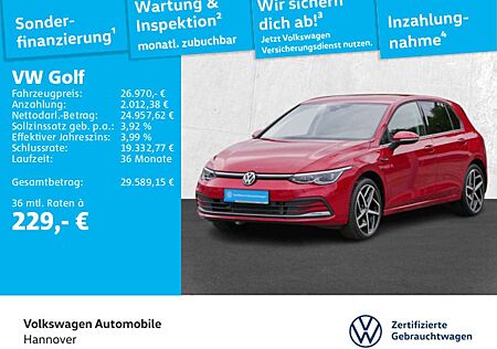 VW Golf Volkswagen VIII 2.0 TSI DSG Style Navi AHK 18LM ACC PD