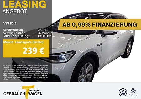 VW ID.5 Volkswagen PRO PERFORMANCE WÄRMEPUMPE IQ.LIGHT PANO AH