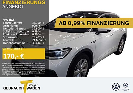 VW ID.5 Volkswagen PRO PERFORMANCE WÄRMEPUMPE IQ.LIGHT PANO AH