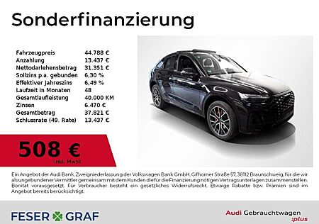 Audi Q5 Sportback 40 TDI S Line Int Pano,AHK,B&O,Navi,Lede