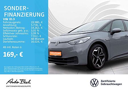 VW ID.3 Volkswagen Pro Navi LED Sitzhzg Climatronic EPH