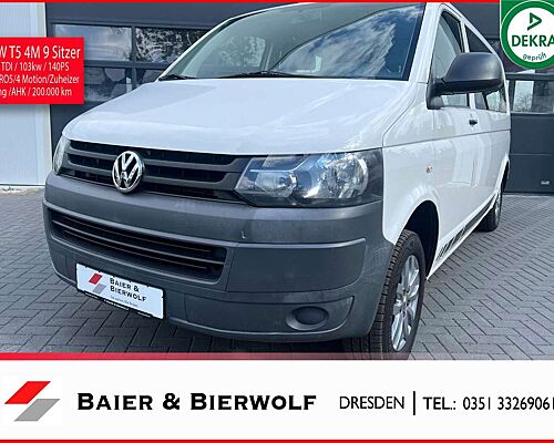 Volkswagen T5 Transporter lang 9 Sitzer 4Motion Klima AHK