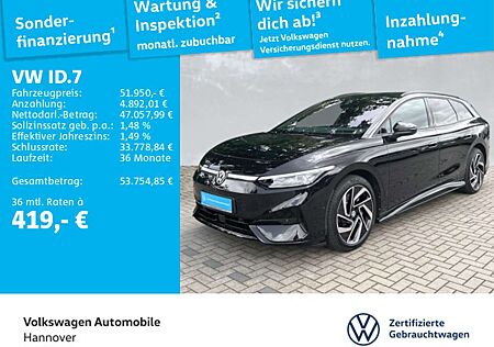 VW ID.7 Volkswagen Tourer Pro S Navi AHK IQ-LED ACC PDC SHZ Ar