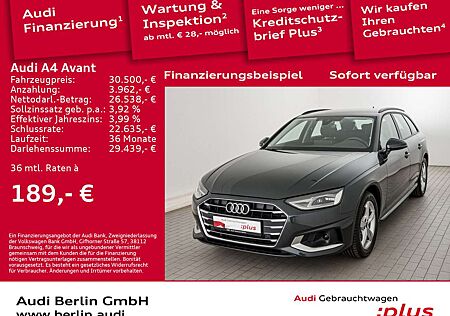 Audi A4 Advanced 30 TDI S tr. PDC NAVI LED