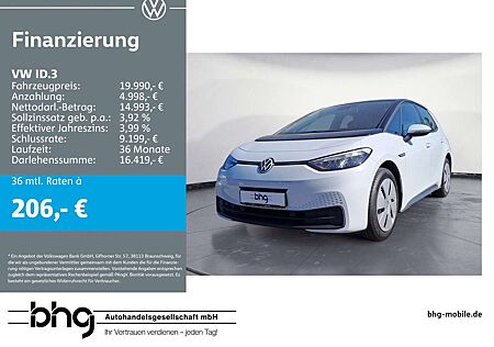 VW ID.3 Volkswagen Performance Upgrade Pure Navi connect DAB+