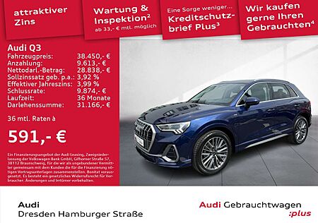 Audi Q3 35 TDI S line LED AHZV S tronic