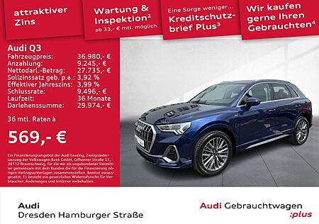 Audi Q3 35 TDI S line LED AHZV S tronic