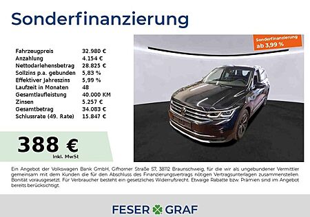 VW Tiguan Volkswagen Elegance 2.0TDI 110KW DSG AHK Kamera