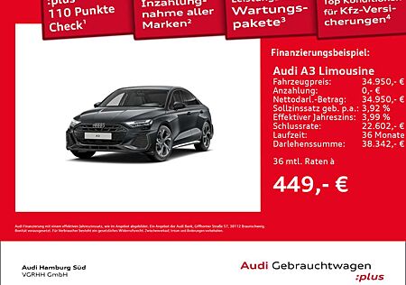Audi A3 30 TFSI S tronic S LINE/NAVI/LED