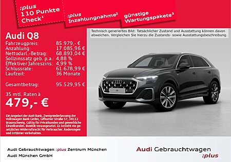 Audi Q8 50 TDI qu. tiptr. S line ACC/HUD/Luftfed./Kam