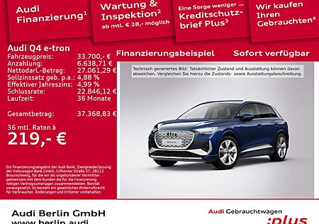 Audi Q4 e-tron Q4 40 e-tron MATRIX RFK VIRTUAL DAB SITZHZG