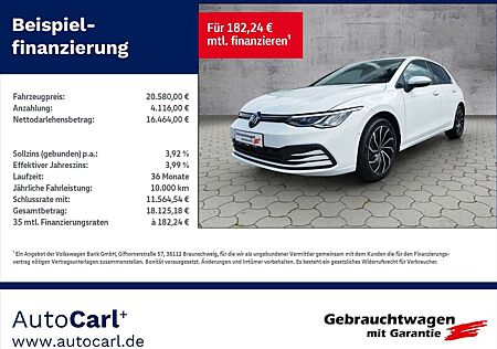 VW Golf Volkswagen VIII Life 1.0 eTSI DSG IQ.DRIVE/NAV/SHZ KLIMA LED