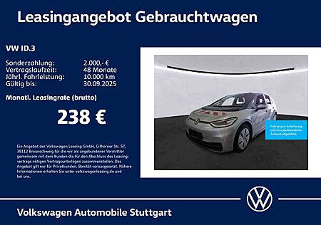 VW ID.3 Volkswagen Pro Navi Kamera LED Stdhzg ACC SHZ