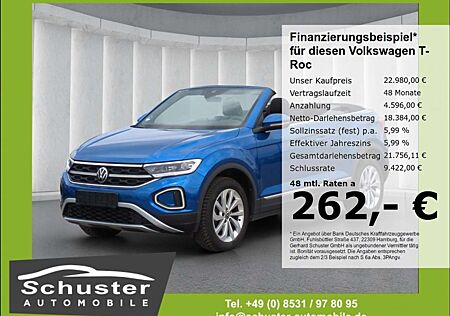 VW T-Roc Volkswagen Cabrio Style 1.5TSI*LED+ ACC Navi R-Kam