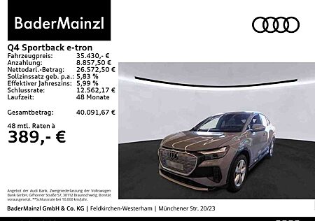 Audi Q4 e-tron Q4 Sportback 40 e-tron AHK Navi SHZ Kamera SONOS