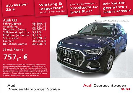 Audi Q3 40 TFSI advanced quattro LED Navi AHZV