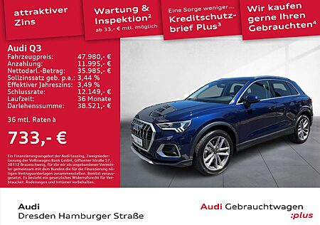 Audi Q3 40 TFSI advanced quattro LED Navi AHZV