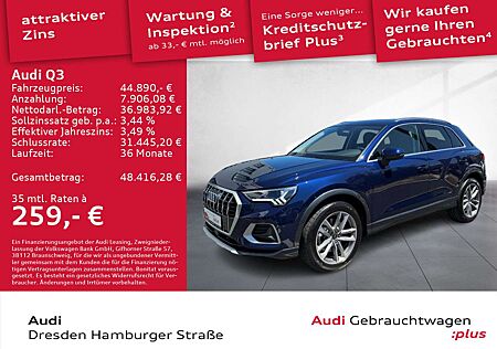 Audi Q3 40 TFSI advanced quattro LED Navi AHZV