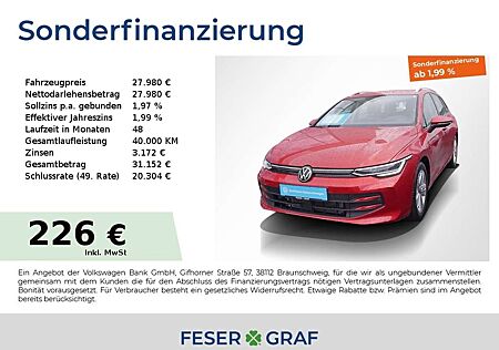 VW Golf Volkswagen VIII Variant LIFE 1.5eTSI DSG R-Kamera ACC