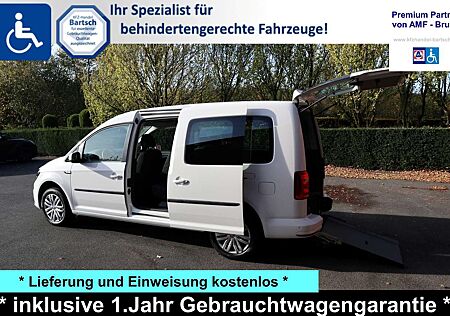 VW Caddy Volkswagen Maxi 2,0 TDI*rollstuhlgerecht*Flexrampe*AMF-Bruns*