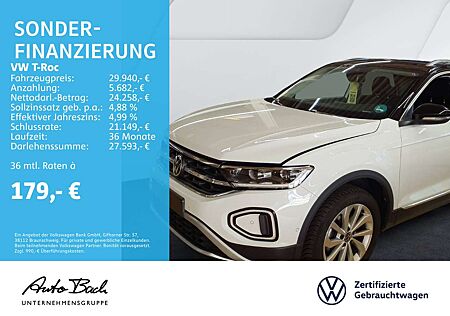 VW T-Roc Volkswagen 1.5 TSI DSG Style, Navi, LED, AHK, App-Con