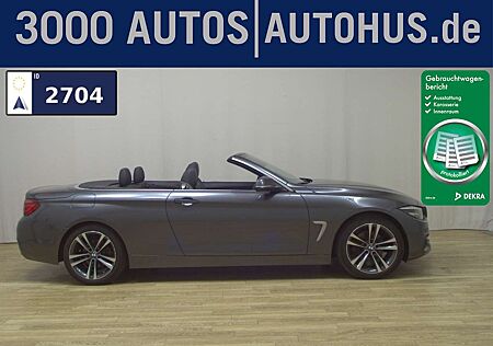 BMW 420 dA Cabrio Sport-Line Leder Navi LED H/K RFK