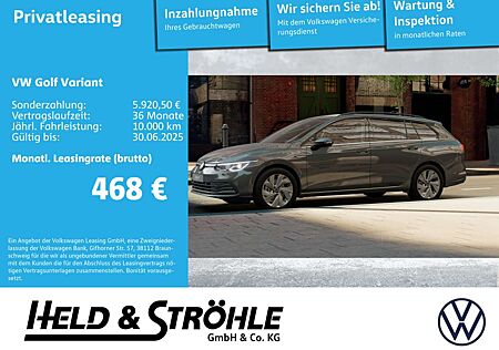 VW Golf Variant Volkswagen Style 2.0 TDI DSG AHK NAV LED+ 17"