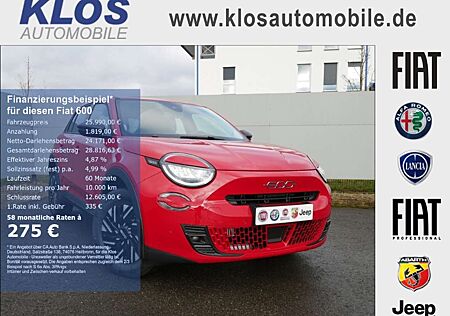 Fiat 600 HYBRID 1.2 110 PS DCT6 KOMFORT KAMERA APPLE CARPLA
