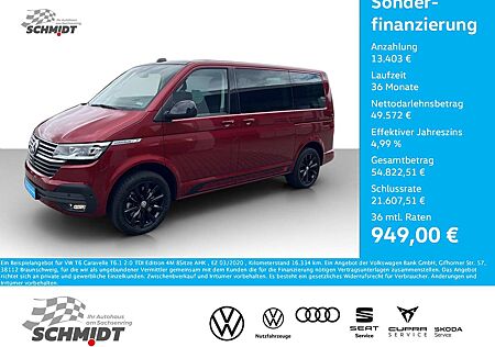 VW T6 Caravelle Volkswagen T6.1 2.0 TDI Edition 4M 8Sitze AHK