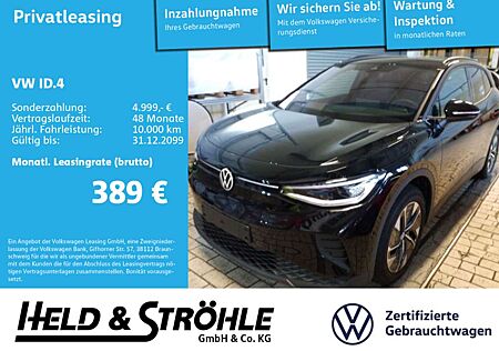 VW ID.4 Volkswagen Pro 210 kW IQ-LED NAV AHK KAM WÄPU ACC DAB+
