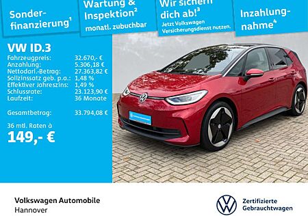 VW ID.3 Volkswagen Pro S Navi Kamera HUD ACC LED SHZ PDC