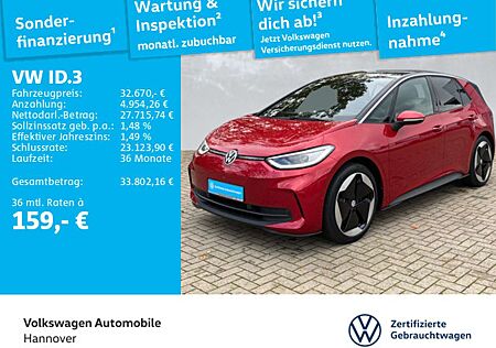 VW ID.3 Volkswagen Pro S Navi Kamera HUD ACC LED SHZ PDC