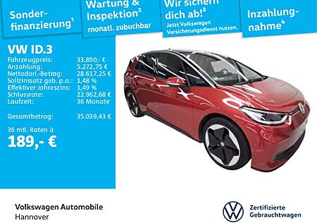 VW ID.3 Volkswagen Pro S Navi Kamera HUD ACC LED SHZ PDC