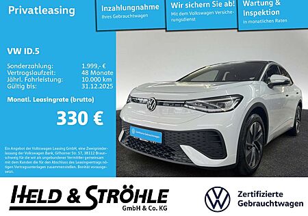 VW ID.5 Volkswagen Pro 210 kW IQ-LED AHK WÄPU ACC NAV 19" SHZ