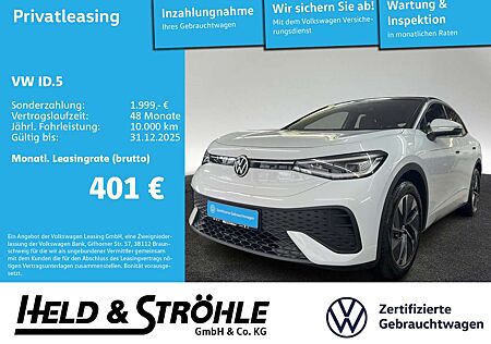 VW ID.5 Volkswagen Pro 210 kW IQ-LED AHK WÄPU ACC NAV 19" SHZ